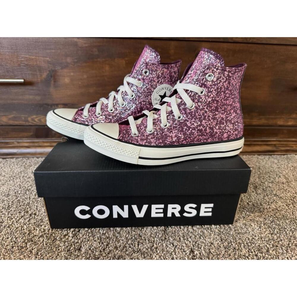 Converse Pink Glitter High-Top Sneakers